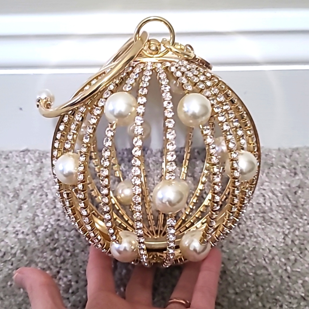 Rosantica Chloe Embellished Caged Mini Arm Bag
